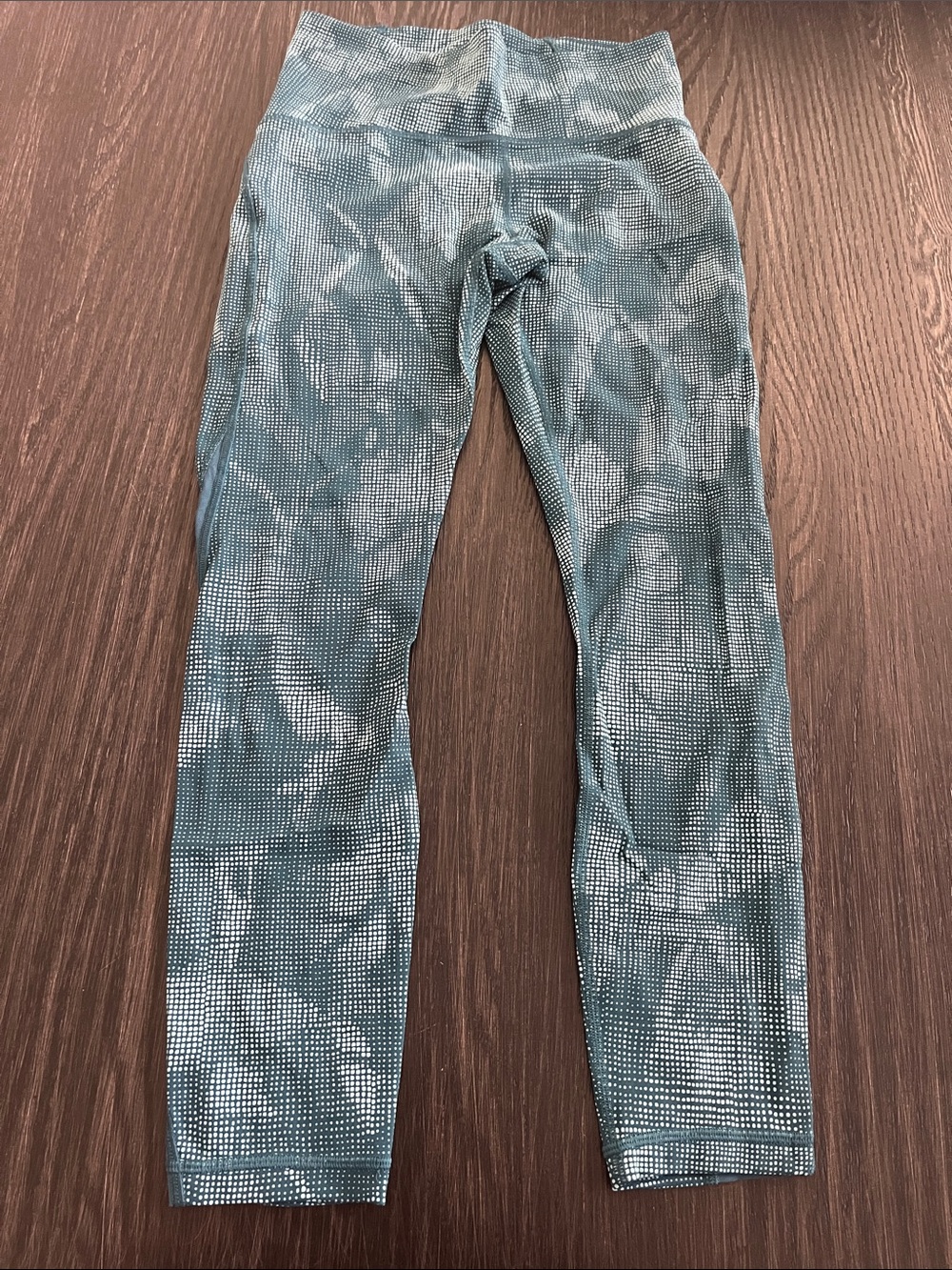 Lululemon Teal Printed High-Rise Leggings